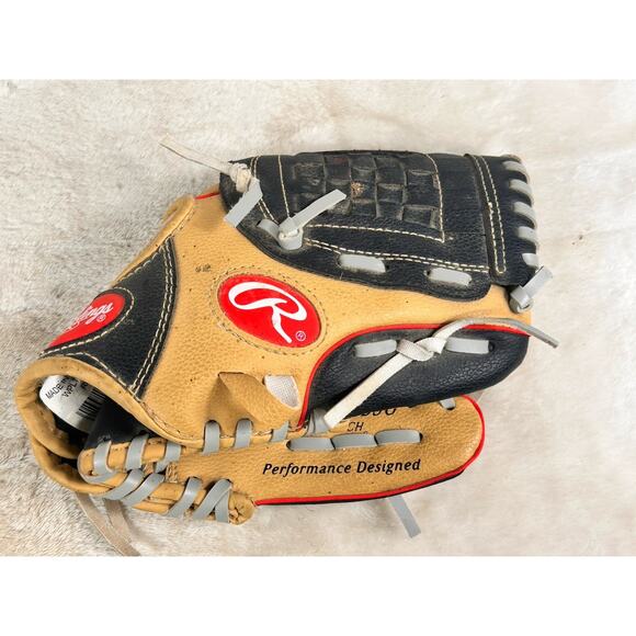 Rawlings 10 Inch Tan and Black Tee Ball Glove Right Handed WPL10CBSG - Picture 1 of 6